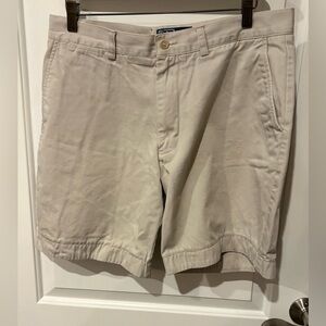 Polo by Ralph Lauren Beige Flat Front Chino Shorts